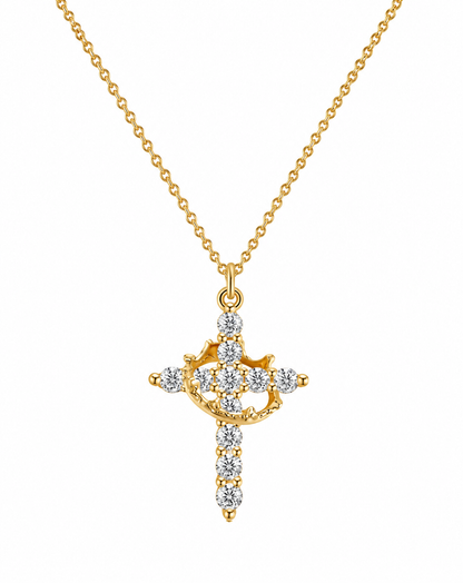 Faith Crown Cross Necklace👑