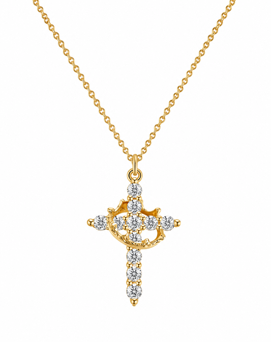 Faith Crown Cross Necklace👑