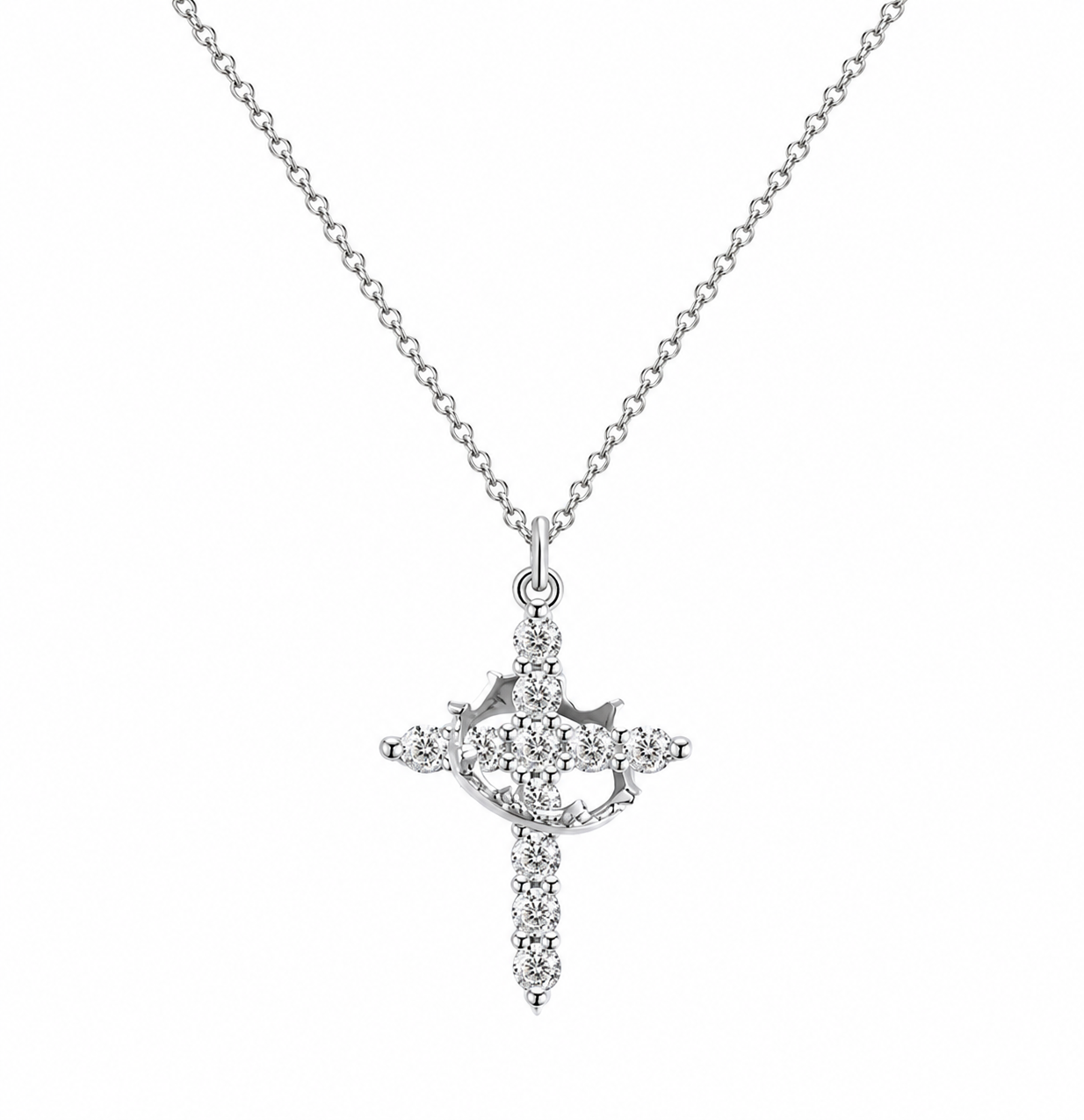 Faith Crown Cross Necklace👑