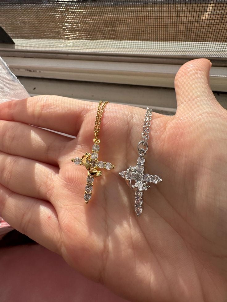 Faith Crown Cross Necklace👑